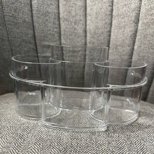 Clear acrylic make up storage